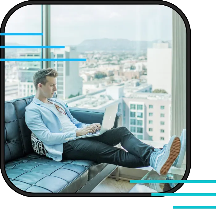 Illustration demonstrating clear, clutter-free team collaboration and file sharing