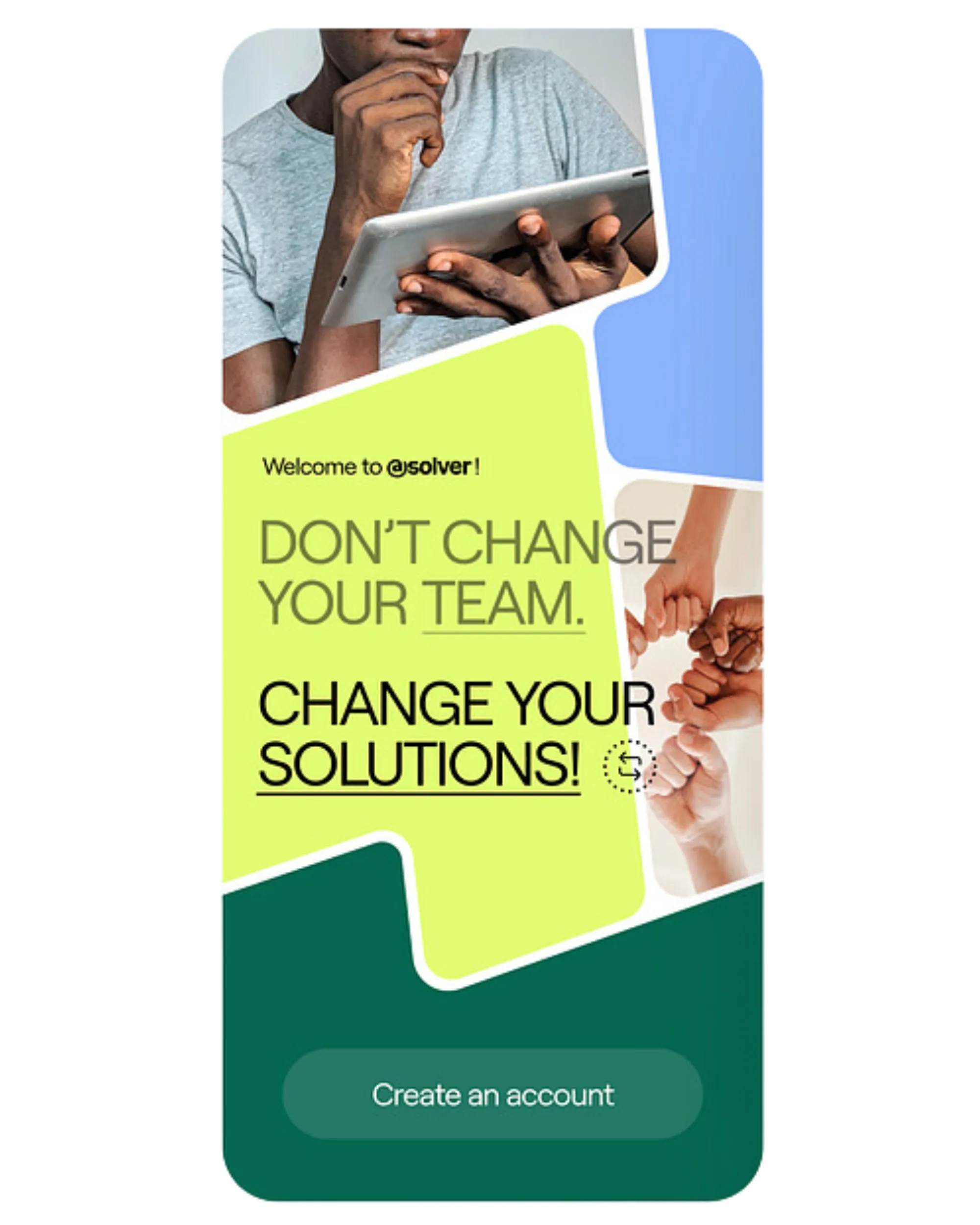 Project management interface showing a team working together.