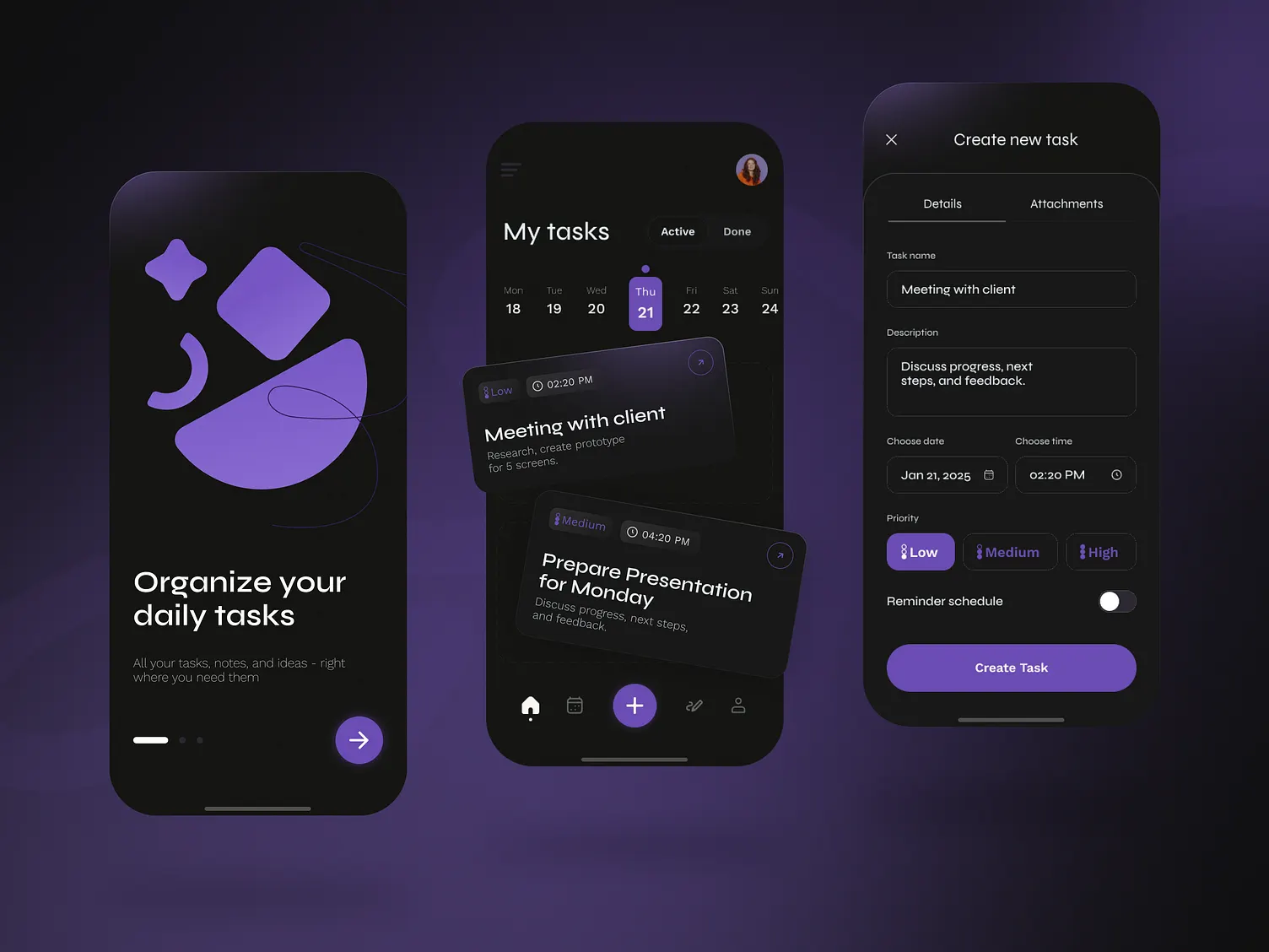 Tasks Baby Document Management Interface